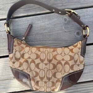 Coach Signature Jacquard Mini Hobo Bag